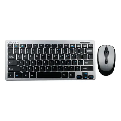 Wireless Keyboard & Mouse Set Business Office Silent Keys Keyboard 1200DPI Mouse Kit for MAC OS 