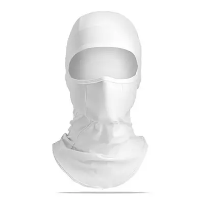 (White) Ice Silk Bike Bicycle Cycling Face Mask Anti UV Breathable Men Women Outdoor Headwear