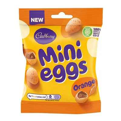 Cadbury Mini Eggs Orange Bag 80g (Case of 24, x 80g)