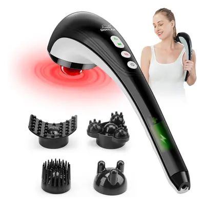 (Handheld Deep Tissue Massager SL-482) Cordless Handheld Deep - Rechargeable Portable Cordless E