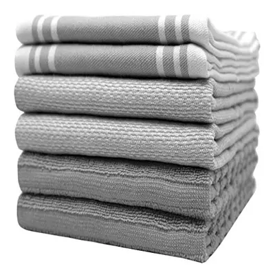 Premium Kitchen Towels (20Ax 28A, Pack) - Large cotton Kitchen Hand Towels - Flat & Terry Towel 