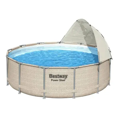 Bestway Above Ground Pool Canopy White Sunshade Swimming Pool Canopy Shade