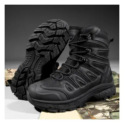 (black, 39) Men&apos;s Hiking Shoes Outdoor Boots Training Plus Size