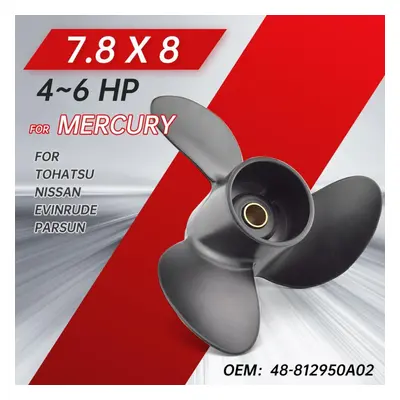 3r1w64516-0 Marine Propeller For Tohatsu Mercury 4hp 5hp 6hp 7.8*8 Outboard Aluminum Alloy Screw