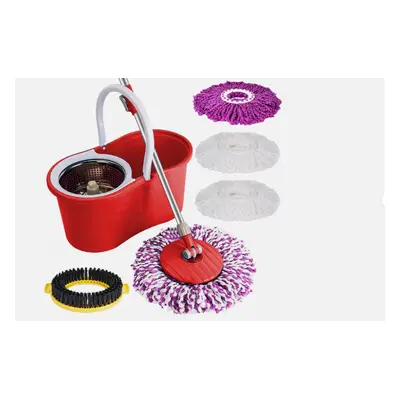 360 FLOOR MAGIC SPIN MOPS BUCKET MOP SET MICROFIBER + MOP HEAD PADS