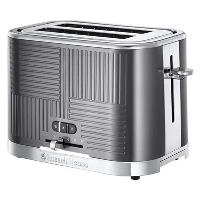 25250 Geo Steel Slice Wide Slot Toaster - Contemporary Design with Faster Toasting Technology, T