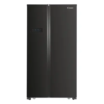 Candy American Fridge Freezer - Black - E Rated