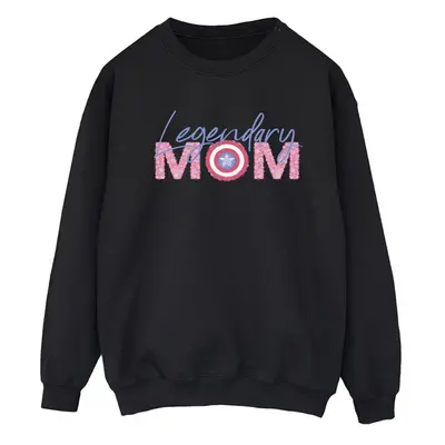 (XL, Black) Marvel Womens/Ladies Avengers Captain America Mum Sweatshirt