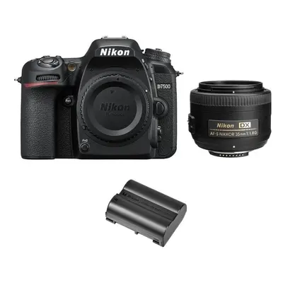 NIKON D7500 + AF-S 35MM F1.8G DX + EN-EL15A Battery