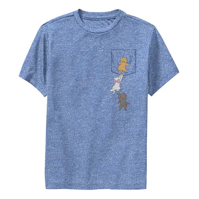 Disney Boys Kitten Crawl TShirt Royal Blue Heather Youth Small