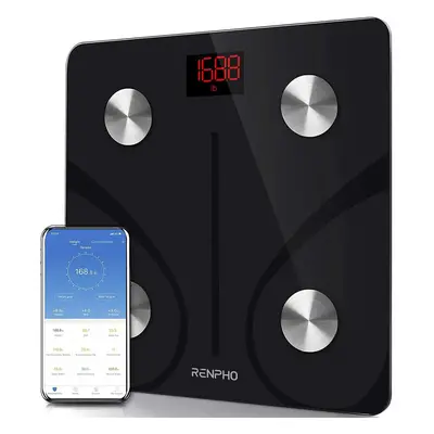 Body Fat Scale Bluetooth, Digital Body Weight Bathroom Scales Weighing Scale Smart BMI Scales, B