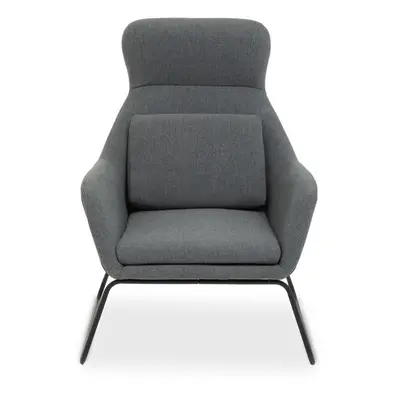 Premier Housewares Stockholm Chair with Black Metal Frame