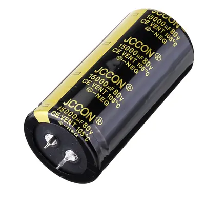 15000UF 80V 30x70mm Radial Aluminium Electrolytic Capacitor High Frequency 105C