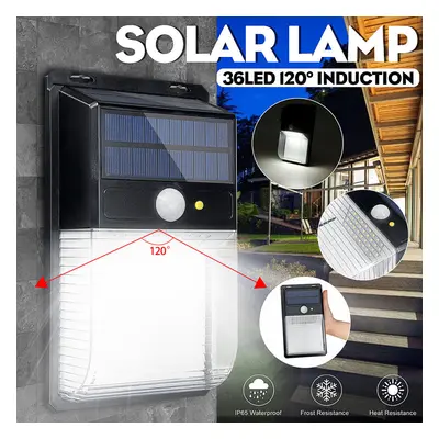 36 LED Solar Wall Light 30S Induction Range