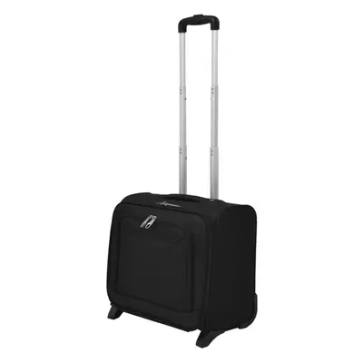 vidaXL Pilot Trolley Black Telescopic Handle Luggage Suitcase Travel Bag Case