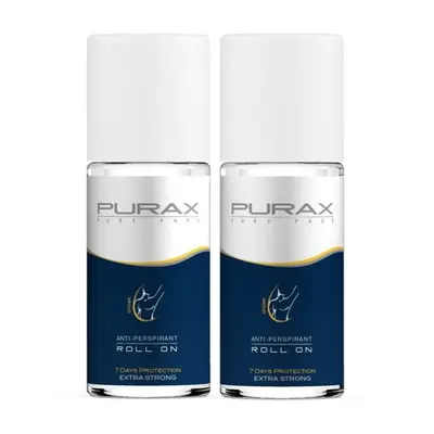 PURAX Extra-Strong Double Pack Antiperspirant Roll-On 50ml