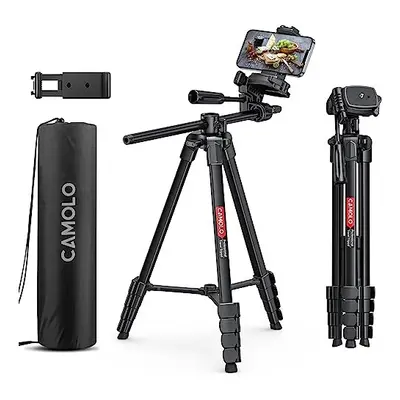 Phone Tripodï¼69.7â Camera Tripod with Extension Arm for Travel Aluminum Lightweight Tripod w