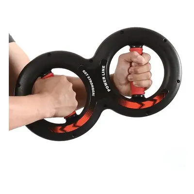 (Red, 5kg) Shaped Hand Gripper Multi-functional Arm Strength Training Wrist Force Twisting Ring 