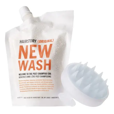 New Wash Original Hair cleanser 8oz Scalp Brush - Natural cruelty-F