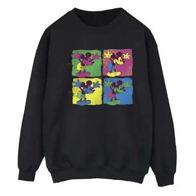 (M, Black) Disney Womens/Ladies Mickey Mouse Pop Art Sweatshirt