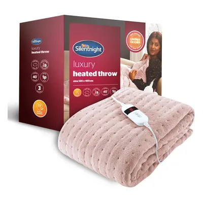 Silentnight Comfort Control 9-Heat Settingheated Throw - Blush - X