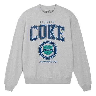 (S, Heather Grey) Coca-Cola Unisex Adult Atlanta Coke Sweatshirt