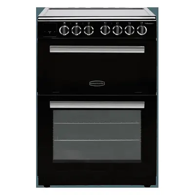 Rangemaster Professional Plus PROPL60ECBL/C Electric Cooker with Ceramic Hob - Black / Chrome