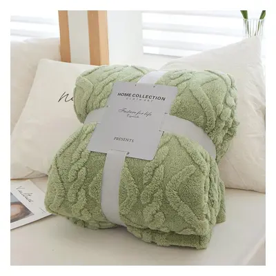 (green, 200*230cm) Thick Winter Blanket Throw Soft Warm Wool Blankets For Beds Plaid Taff Cashme