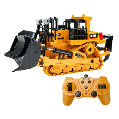 (plastic bucket) 1:24 2.4g 9ch Rc Bulldozer Rc Tractor Truck Construction Engineering Vehicles W