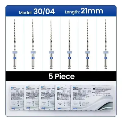 (as the picture, 21mm 04 boxs) Coxo Soco Plus Heat-activated Niti Root Canal Files Boxes Flexibl