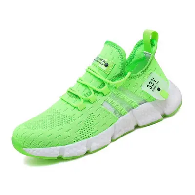 (green, 38) Summer New Leisure Travel Running Shoes Fashion Mesh Breathable Sneakers