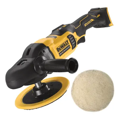 Dewalt DCM849N 18v Brushless XR Rotary Polisher 180mm Bare + Round Wool Bonnet