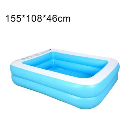 (blue,white, 155*108*46cm) Sports Direct Inflatable Family Kids Children Adult Play Bathtub Wate