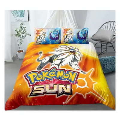 (Style 04, Single (135X200CM)/2PCS) Pokemon Printing Bedding Single Double Duvet Cover