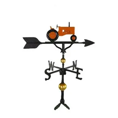 Montague Metal Products WV-350-Orange Series In. Deluxe Orange Tractor Weathervane