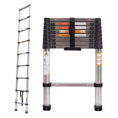 (2.6M without Roof Hooks) Telescopic Extendable Ladder 2.6M 3.2M 3.8M 4.4M 5M 6.2M Telescopicing