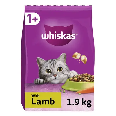 1+ Lamb Pack of x 1.9 kg, Adult Cat Dry Food