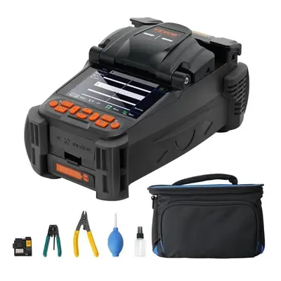 Vevor GXRJJXXDZ6MC0WBPGV5 Core Alignment Fiber Optic Fusion Splicer with in. Digital LCD Screen