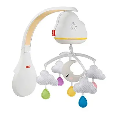 Calming Clouds Mobile & Soother, crib mobile and nursery sound machine for newborn baby to toddl