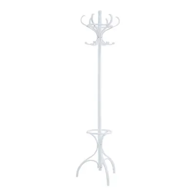 WHITE FINISH FLOOR STANDING COAT STAND