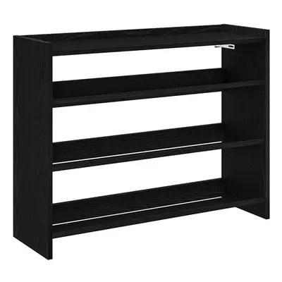 vidaXL Shoe Rack Black 80x25x62 cm Engineered Wood shoe storage shoe shelf