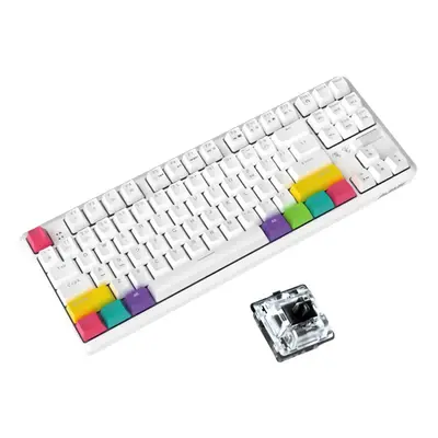 (Black Switch) Keys Mechanical Keyboard RGB Wireless Bluetooth + Type-C Wired Dual Mode Mechanic