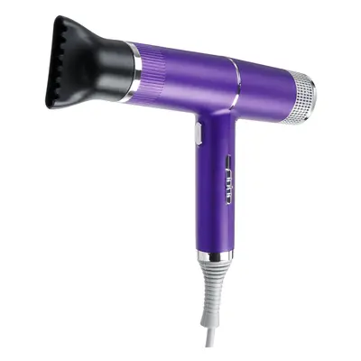 (Purple) Gears Hot And Cold Wind Hair Dryer Diffusion Nozzle Temperature Adjustment