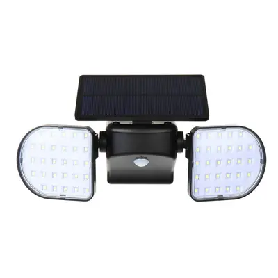 56 LED Solar Dual Head Motion Sensor Light Outdoor Garden Adjustable Spotlight