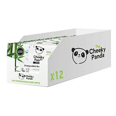 The Cheeky Panda Bamboo Biodegradable Baby Wipes Multipack | Wipes (12 Packs Bulk Buy) | 99% Pur