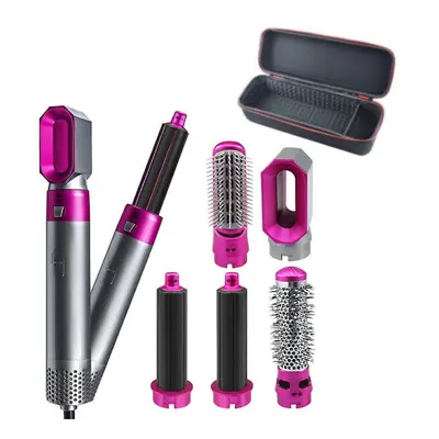 (with bag) In Electric Hair Dryer Negative Ion Straightener Brush Blow Dryer Air Hair Comb Wrap 