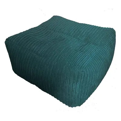 (Teal) Jumbo Cord Mega Cube Beanbag Pouffe beanbags