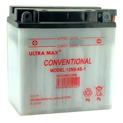 12N9-4B-1 Genuine Ultramax Motorcycle ATV Quad Buggy Battery FREE POST