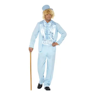 (L, Blue) Smiffys Mens 90s Stupid Tuxedo Costume Set