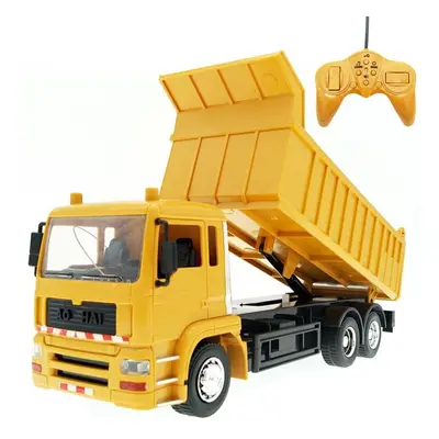 1/24 8CH Remote Control Dumper Truck Engineering Car with Music LED Kids Toy ForwardS Backward L